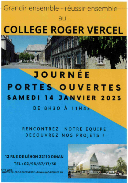 JPO Collège Roger Vercel